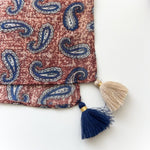 GardenDream Maillard Tassel Square Scarf