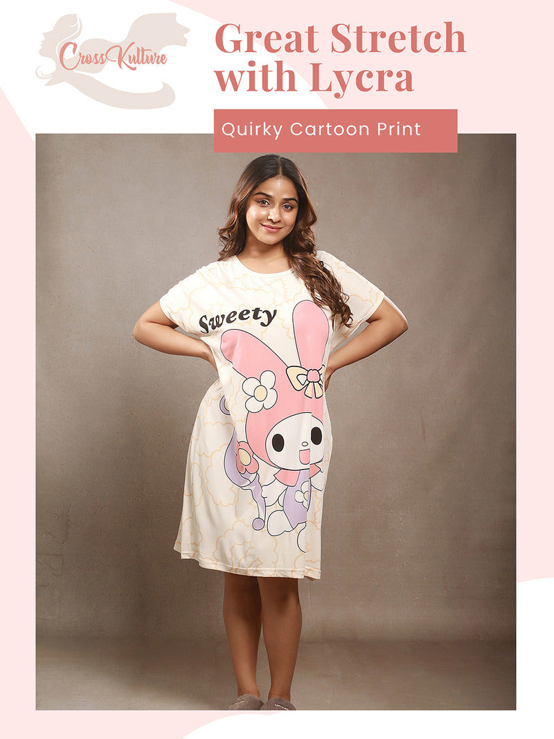 PlayfulScribble Printed Long Tees