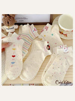 CrossKulture - SoleEmbrace offwhite ankle socks lifestyle view