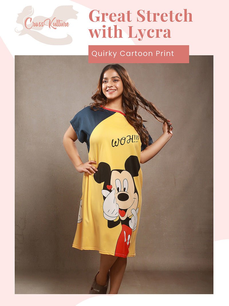 CrossKulture - CartoonSlumber Printed Long Tees infographic image