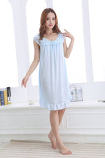CrossKulture - MoonbeamMagic Satin Nightwear front model view