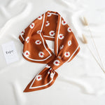 CrossKulture - BrickFlora satin neck scarf knot style