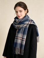 PlaidMuse Cashmere Checkered Scarf