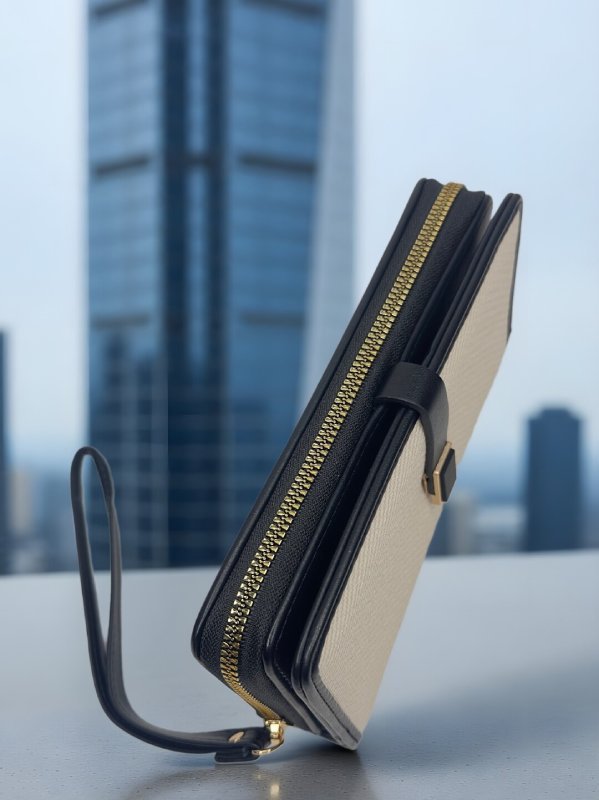 CrossKulture -SereneCarry lightweight long wallet side view