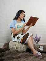 CrossKulture - SleepyPaws Printed Long Tees nightdress sitting view