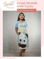 CrossKulture - SleepyPaws Printed Long Tees nightdress infographic image