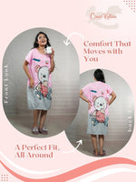 CrossKulture - GiggleGear Printed Long Tees nightdress infographic front and back view