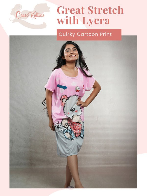 CrossKulture - GiggleGear Printed Long Tees nightdress infographic image