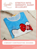 CrossKulture - HelloKitty Printed Long Tees nightdress