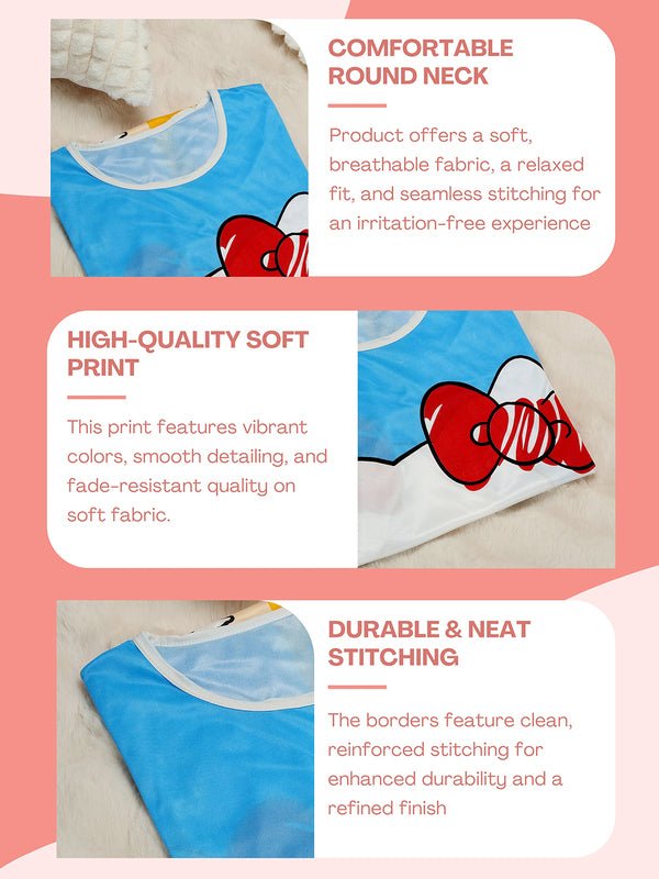 CrossKulture - HelloKitty Printed Long Tees nightdress infographic image
