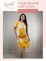 CrossKulture - CuteCuddles Printed Long Tees nightdress infographic image
