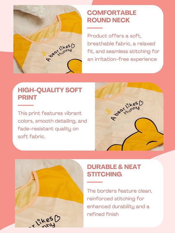 CrossKulture - CuteCuddles Printed Long Tees nightdress infographic image
