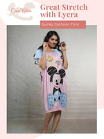 CrossKulture - LoungeBuddy Printed Long Tees nightdress infographic image