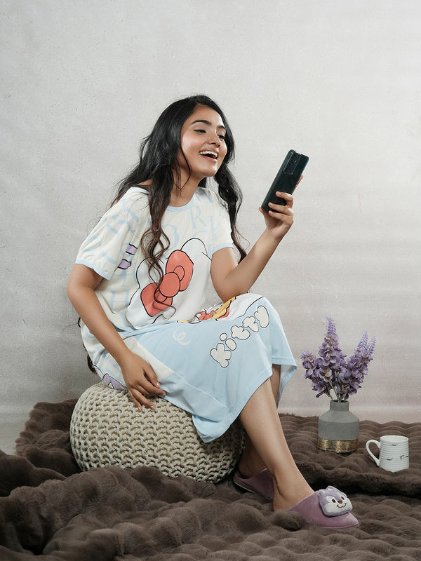 PlayfulKitty Printed Long Tees