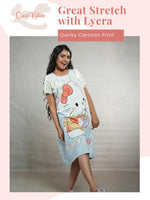 PlayfulKitty Printed Long Tees