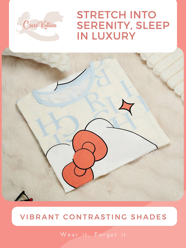 PlayfulKitty Printed Long Tees