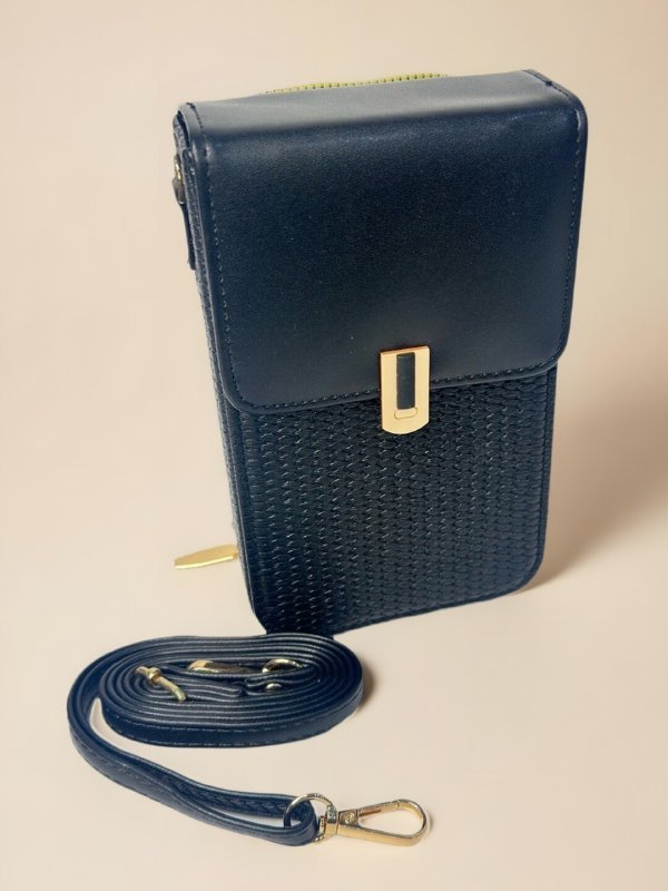 CrossKulture - ShadowSling lightweight sling bag front view with long strap