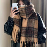 CrossKulture - WinterTouch lightweight acrylic wool scarf model phone view