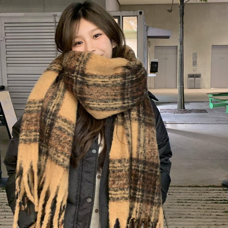 CrossKulture - WinterTouch lightweight acrylic wool scarf model front view