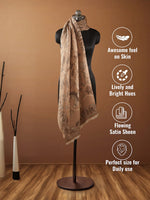 CrossKulture - SteamyBrew Paiseley pattern wool Scarf infographic image