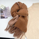 DoubleDrape Reversible Solid Cashmere Scarf