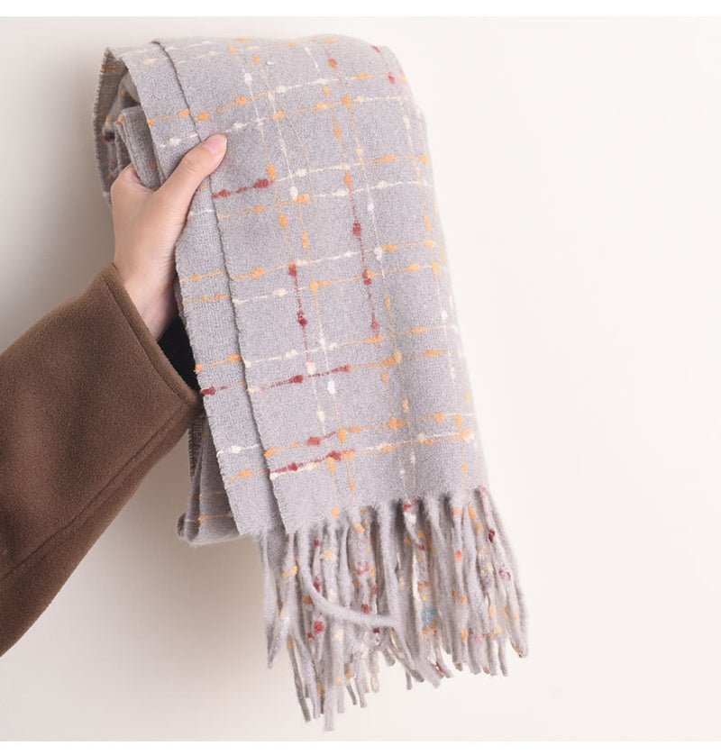 CrossKulture - IceWrap lightweight acrylic wool scarf in hand view