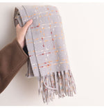 CrossKulture - IceWrap lightweight acrylic wool scarf in hand view