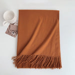 CrossKulture - ToastyThread lightweight acrylic wool scarf folded view