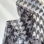CrossKulture - MistyWhiff Long Chiffon Scarf Black fabric detailing view
