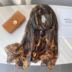 CrossKulture - WhisperingNight Long Chiffon Scarf Black round style view