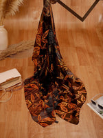 CrossKulture - WhisperingNight Long Chiffon Scarf full flare view