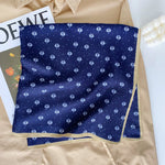 CrossKulture - WovenCharm Herringbone Weave Small Square Scarf folded view