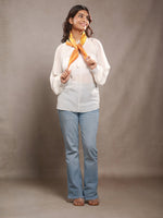 WovenGrace Herringbone Weave Small Square Scarf