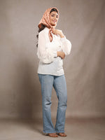 WovenLetters Herringbone Weave Small Square Scarf