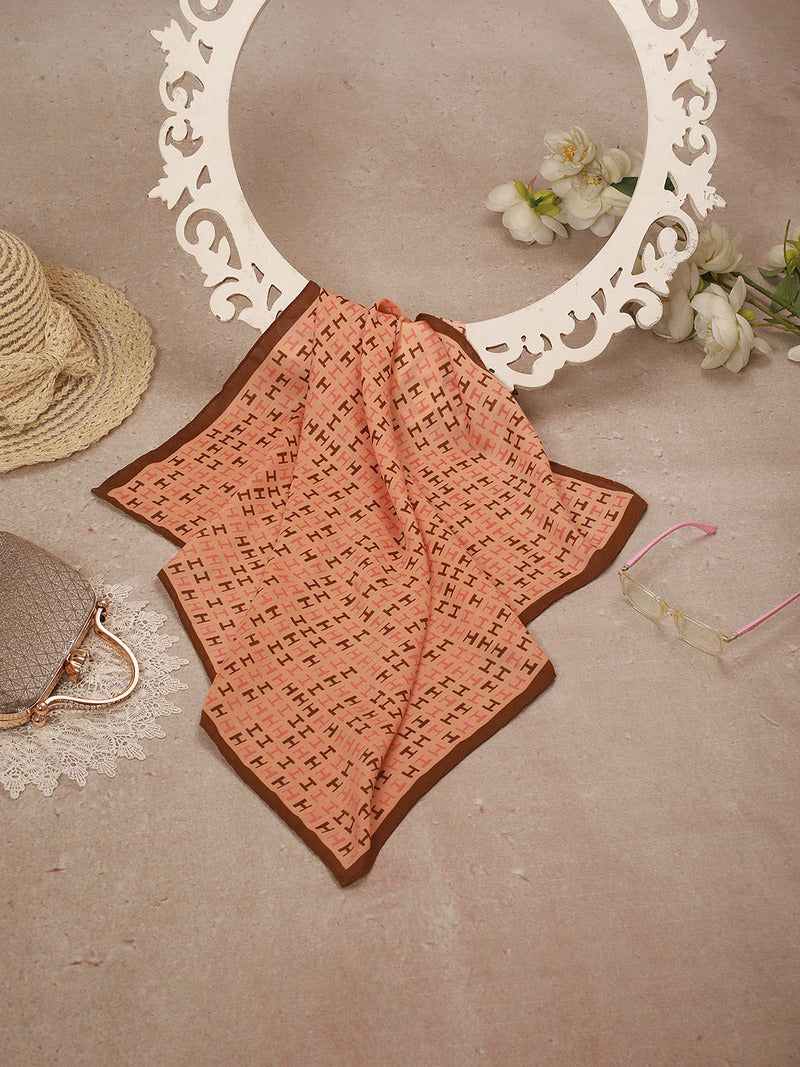 WovenLetters Herringbone Weave Small Square Scarf