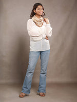 WovenElegance Herringbone Weave Small Square Scarf