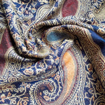 CrossKulture - PaisleyVine lightweight modal scarf fabric detailing view