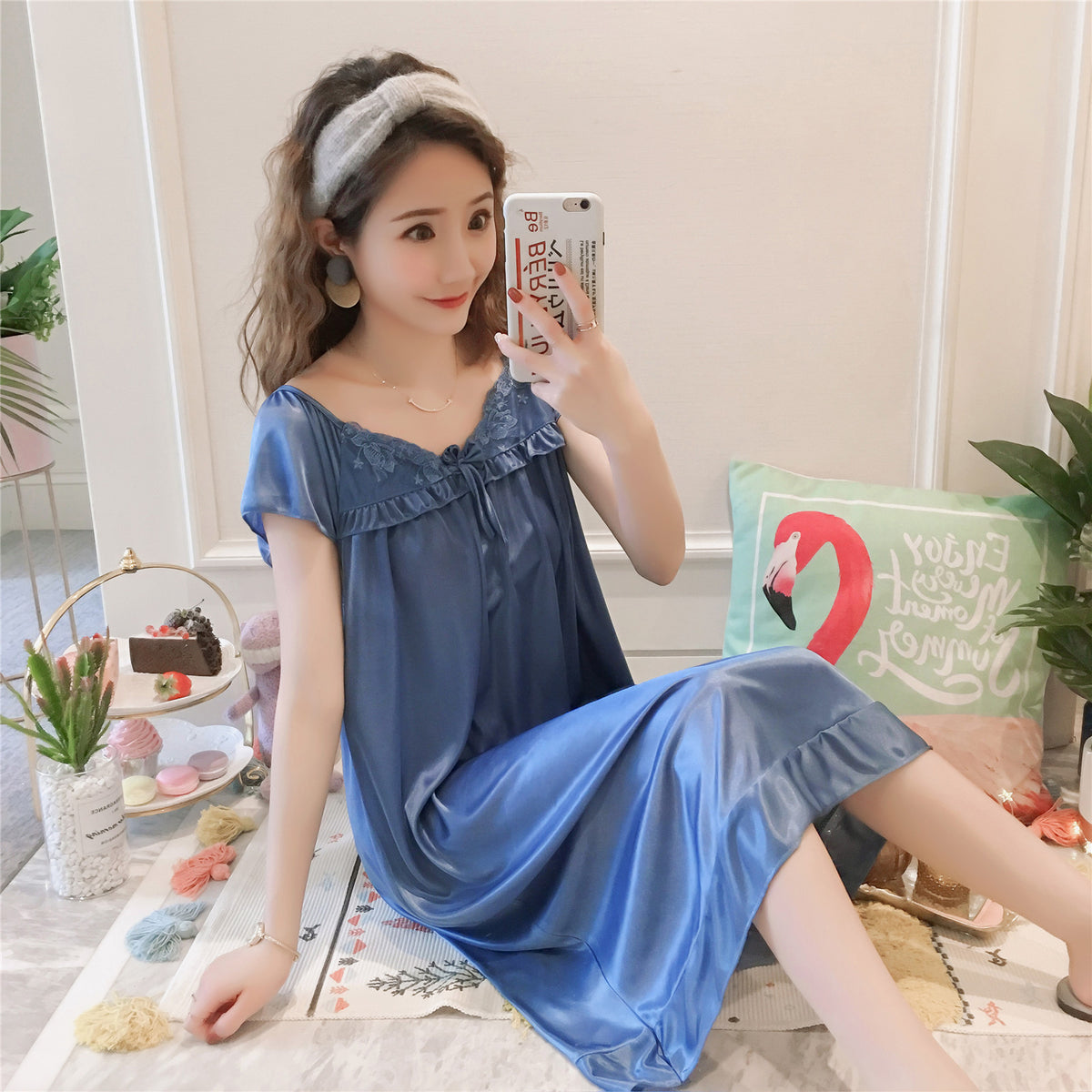 NightfallGlow Satin Nightwear