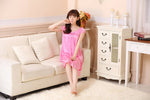 CrossKulture - DreamyDrape Satin Nightwear Rose Pink sitting view
