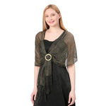 CrossKulture - NightfallLuxe shimmer stole front model view