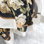 CrossKulture - NightFern Scarf Black fabric detailing view