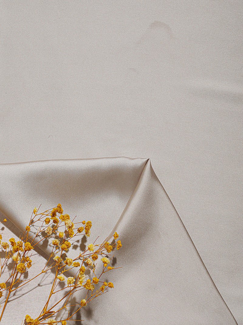 CrossKulture - DustySprinkle Long Satin Scarf Champagne fabric detailing view