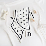 CrossKulture - DesirableD Satin Neck Scarf White front open view