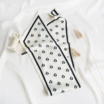 CrossKulture - DesirableD Satin Neck Scarf White back open view