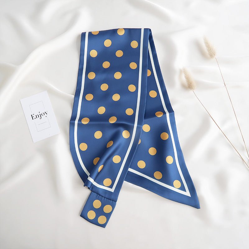 CrossKulture - ElectricLemonade Satin Neck Scarf Blue open view