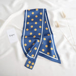 CrossKulture - ElectricLemonade Satin Neck Scarf Blue open view