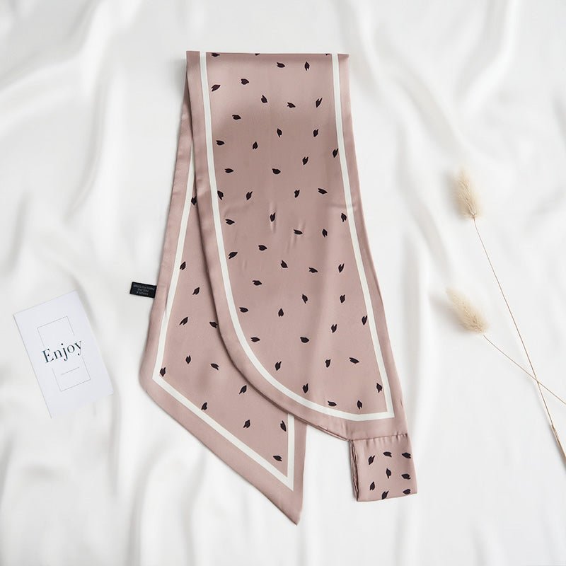 CrossKulture - ChampagneSprinkle Satin Neck Scarf Pink open view