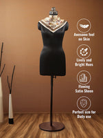 CrossKulture - GorgeousSpring Small Square Satin Scarf OffWhite Multicoloured infographic image