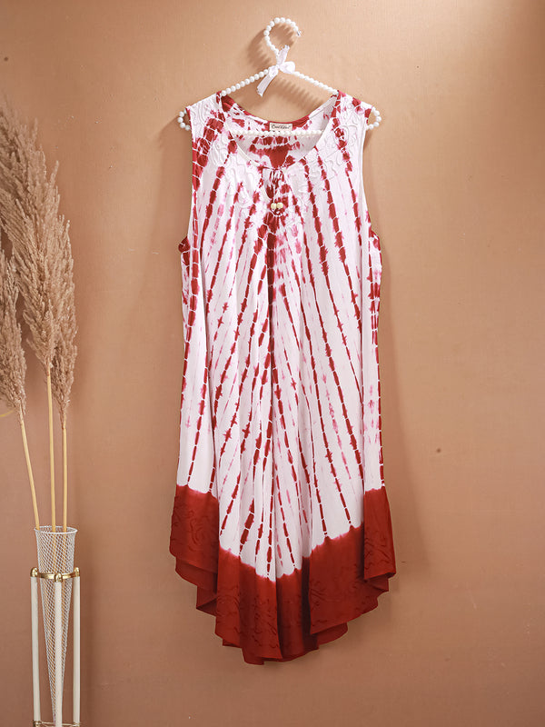 RubyWave - Tie-Dye Viscose Crepe Asymmetrical Dress