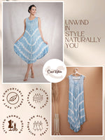 MorningDew - Tie-Dye Viscose Crepe Asymmetrical Dress